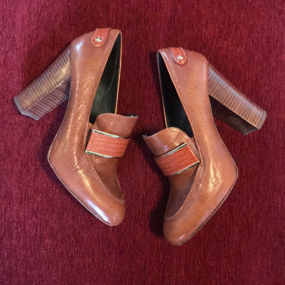 Rebecca Minkoff Raven Stacked Heel Loafer Size 8